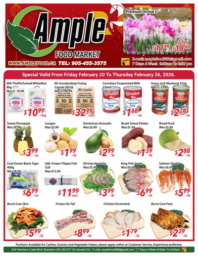 Ample Food Market (Brampton) Flyer February 20 to 26