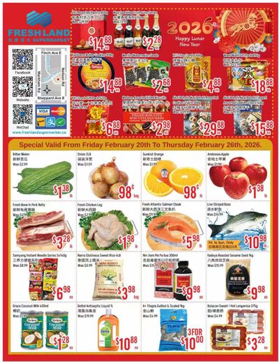 FreshLand Supermarket Flyer February 20 to 26