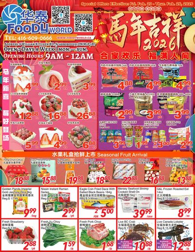 Foody World (Scarborough, ON) Flyer February 20 to 26