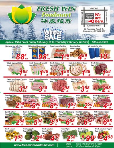 Fresh Win Foodmart Flyer February 20 to 26