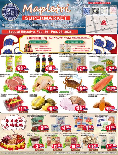 Mapletri Supermarket Flyer February 20 to 26