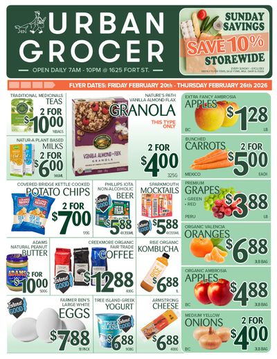 Urban Grocer Flyer February 20 to 26