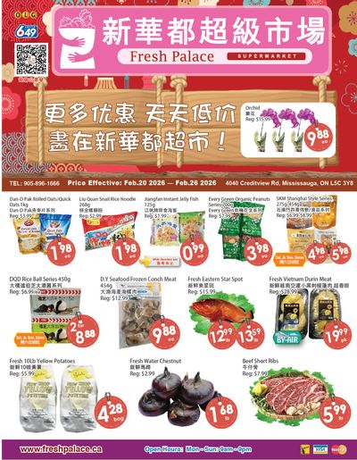 Fresh Palace Supermarket Flyer February 20 to 26