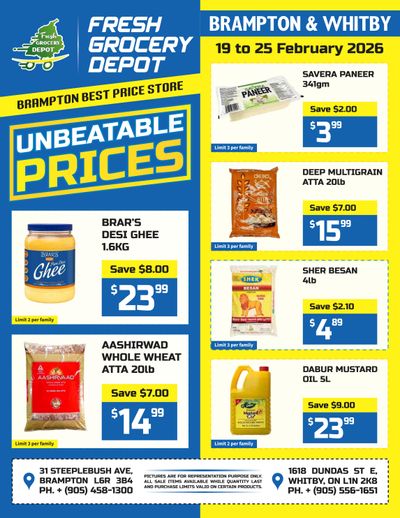 Fresh Grocery Depot Flyer February 19 to 25