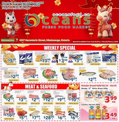 Oceans Fresh Food Market (Mississauga) Flyer February 20 to 26
