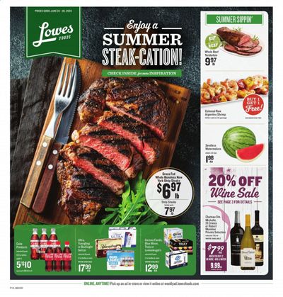 Lowes Foods Weekly Ad & Flyer June 24 to 30