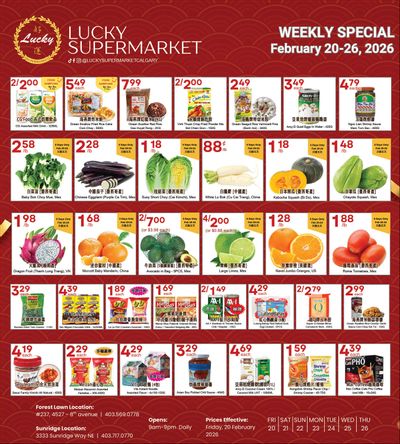 Lucky Supermarket (Calgary) Flyer February 20 to 26