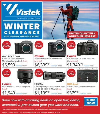 Vistek Flyer February 20 to March 6
