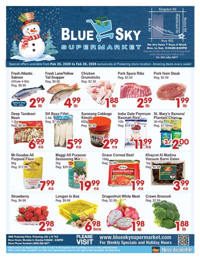 Blue Sky Supermarket (Pickering) Flyer February 20 to 26