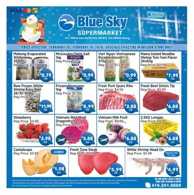 Blue Sky Supermarket (North York) Flyer February 20 to 26