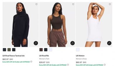 Under Armour Canada + Outlet: Extra 50% off Outlet with Promo Code
