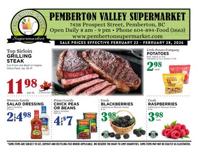 Pemberton Valley Supermarket Flyer February 22 to 28