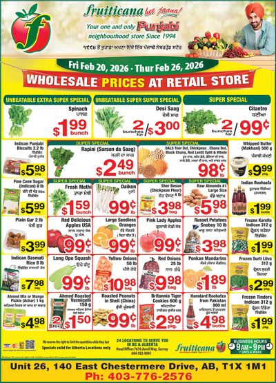 Fruiticana (Chestermere) Flyer February 20 to 26