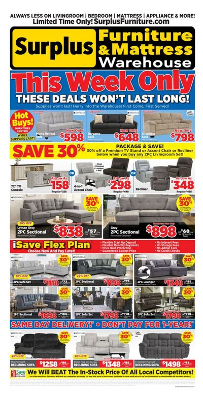 Surplus Furniture & Mattress Warehouse (Sydney) Flyer February 23 to March 1