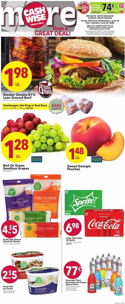 Cash Wise Weekly Ad & Flyer June 24 to 30