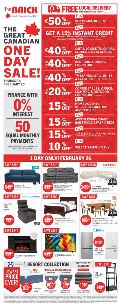 The Brick One-Day Sale Flyer February 26