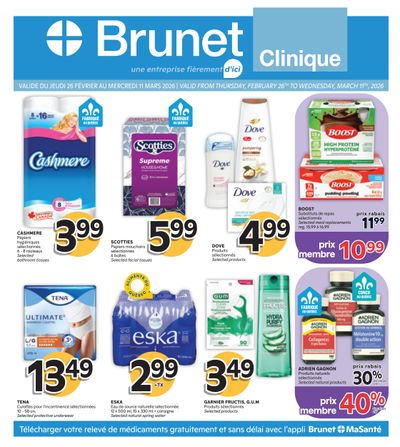 Brunet Clinique Flyer February 26 to March 11