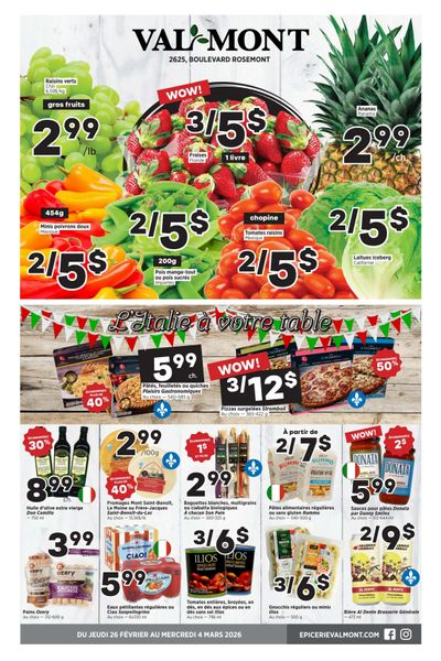 Val-Mont Flyer February 26 to March 4