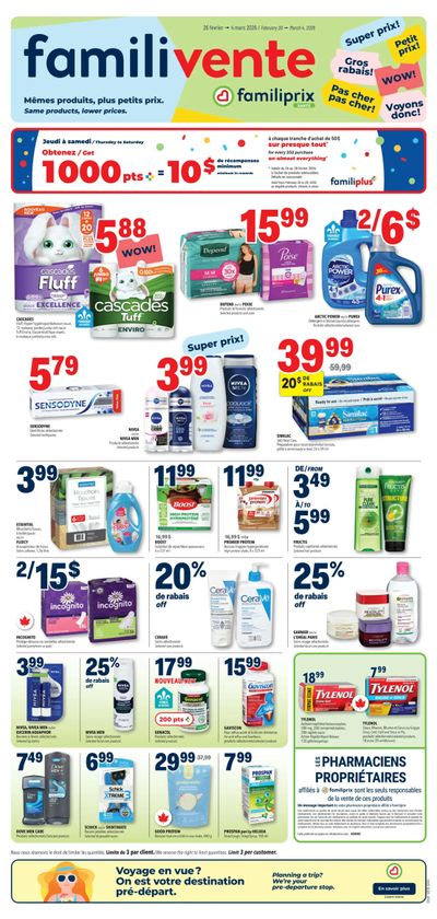 Familiprix Sante Flyer February 26 to March 4