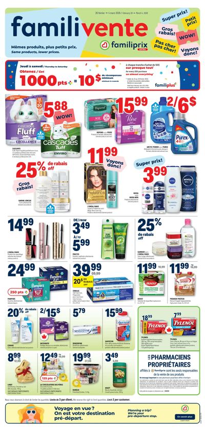 Familiprix Extra Flyer February 26 to March 4