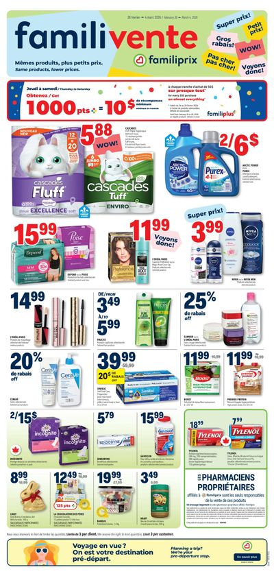 Familiprix Flyer February 26 to March 4