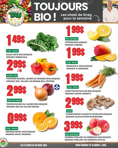 Marches Tau Produce Flyer February 23 to March 1