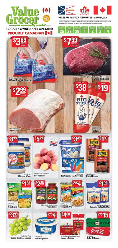 Value Grocer Flyer February 26 to March 4