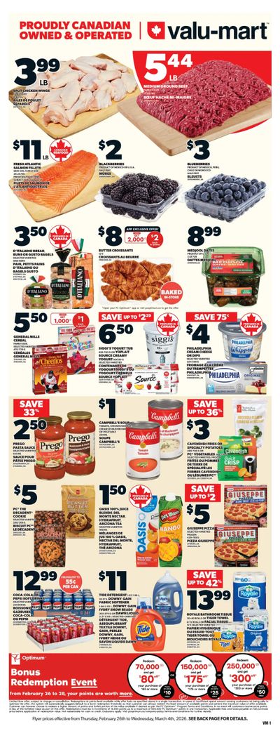 Valu-mart Flyer February 26 to March 4