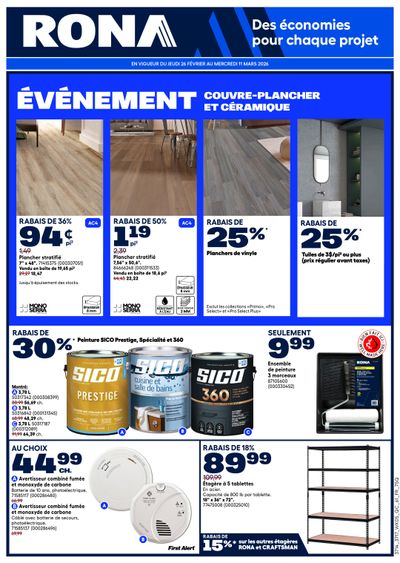 Rona & Rona+ (QC) Flyer February 26 to March 11