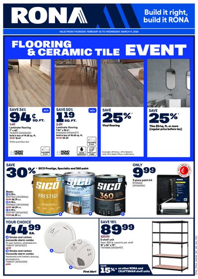 Rona & Rona+ (BC) Flyer February 26 to March 11