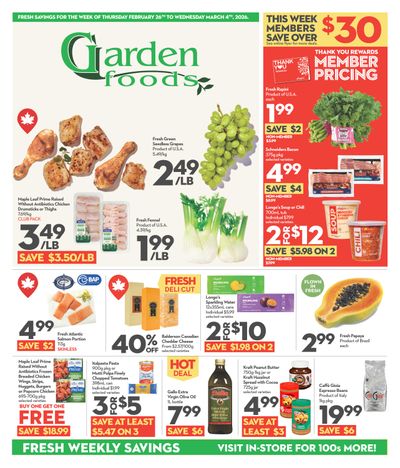 Garden Foods Flyer February 26 to March 4