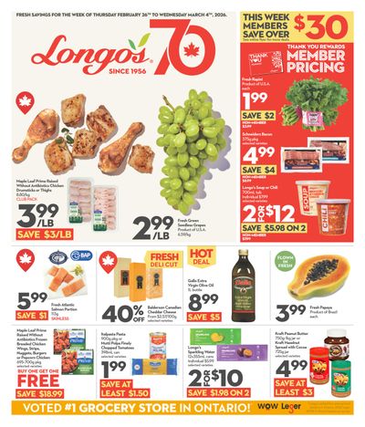 Longo's Flyer February 26 to March 4