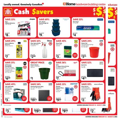 Home Hardware Building Centre (ON) Flyer February 26 to March 11