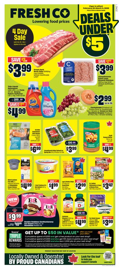 FreshCo (West) Flyer February 26 to March 4
