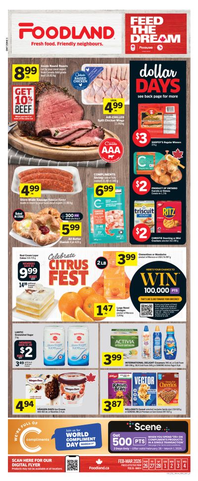 Foodland (ON) Flyer February 26 to March 4