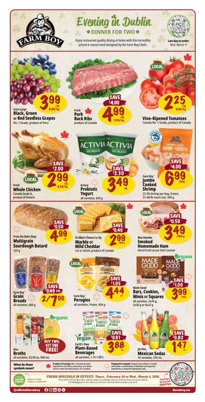 Farm Boy Flyer February 26 to March 4