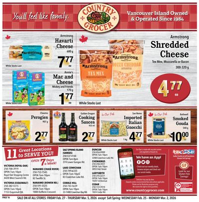 Country Grocer Flyer February 27 to March 5