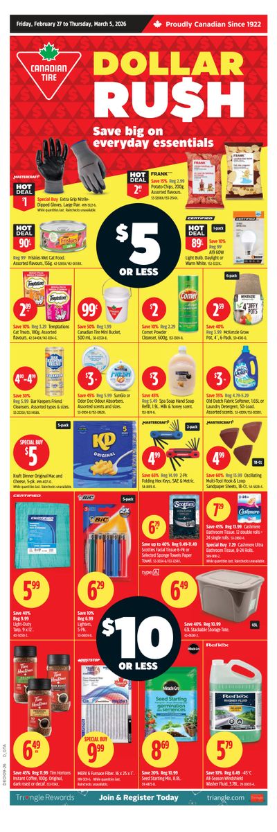 Canadian Tire (ON) Flyer February 27 to March 5