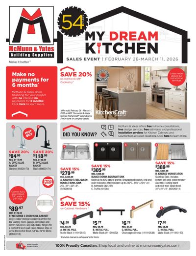 McMunn & Yates Building Supplies Flyer February 26 to March 11