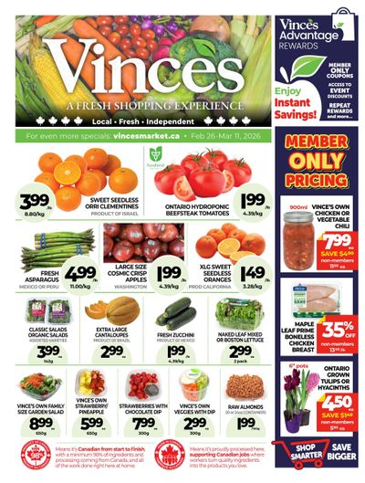 Vince's Market Flyer February 26 to March 11