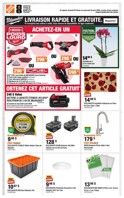 Home Depot (QC) Flyer February 26 to March 18