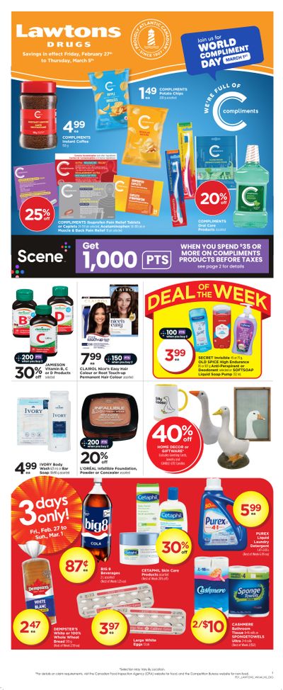 Lawtons Drugs (NS) Flyer February 27 to March 5