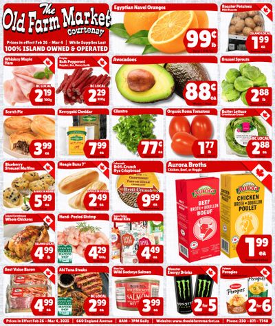 The Old Farm Market (Courtenay) Flyer February 26 to March 4