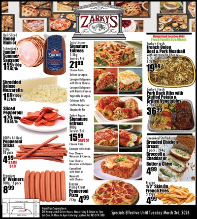 Zarky's Flyer February 25 to March 3