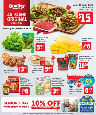 Quality Foods Flyer February 26 to March 4