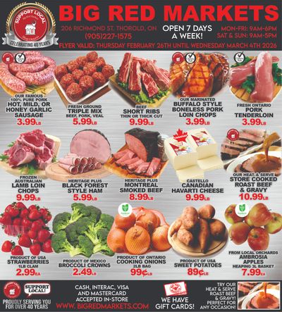 Big Red Markets Flyer February 26 to March 4