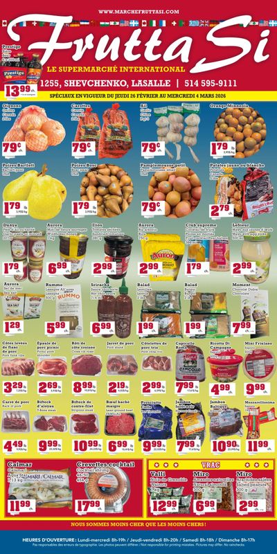 Frutta Si Flyer February 26 to March 4