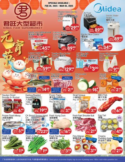 Kings Fair Supermarket Flyer February 26 to March 4