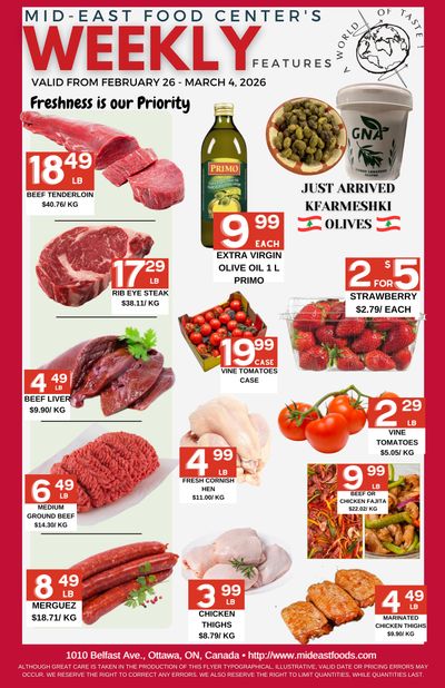 Mid-East Food Centre Flyer February 26 to March 4