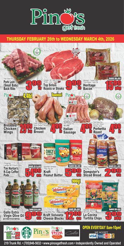 Pino's Flyer February 26 to March 4
